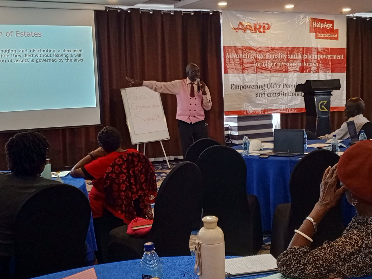 The PSK President <a href="/mukoyaeric/">Eric Joe Odongo</a> responding to questions yesterday by trainees in the ongoing T.OT. workshop on empowering older persons access justice and constitutional rights organized by <a href="/helpagekenya/">Helpage</a> and PSK.
<a href="/fredots/">Fredrick Otieno</a> <a href="/KaukuPaul/">Paul Kauku</a> <a href="/tmwichigi/">Timothy</a> <a href="/KAPARANET/">Kariobangi Paralegal Network</a> <a href="/lrf_ke/">Legal Resources Foundation Trust (LRF)</a> <a href="/ICJKenya/">ICJ Kenya</a> @haki