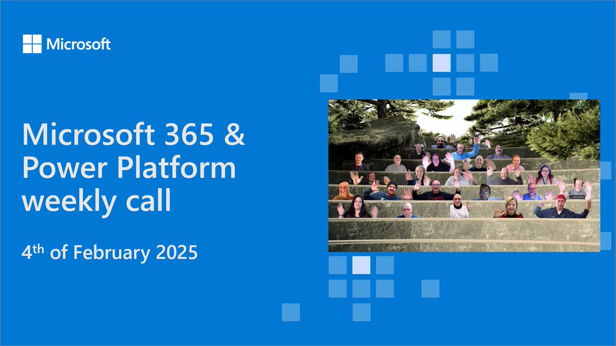 SharePoint's tweet image. 💾 Recording of the #Microsoft365dev & #PowerPlatform call 4th of February
• The latest news and updates
• Focus on Copilot Studio #Agent Builder and Agent options in general
• Presented by @paolopia and @vesajuvonen
+more 🚀
📺 Watch → msft.it/6012UdDfp #Copilot
