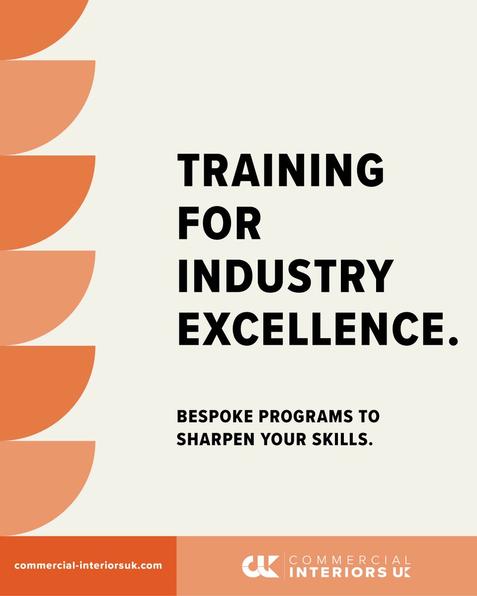 Stay ahead of the curve with bespoke training opportunities from Commercial Interiors UK. We empower commercial interiors suppliers with the skills and knowledge they need to lead the way. Ready to grow with us? Join today!

👉 Find out more loom.ly/PSUQeCk