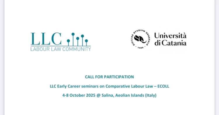 Last few days to apply to the Early Career seminar on Comparative Labour Law organized by the Labour Law Community in the beautiful island of Salina (Sicily)! Deadline is 15 February, hurry up!!!

labourlawcommunity.org/2024/12/05/en-…