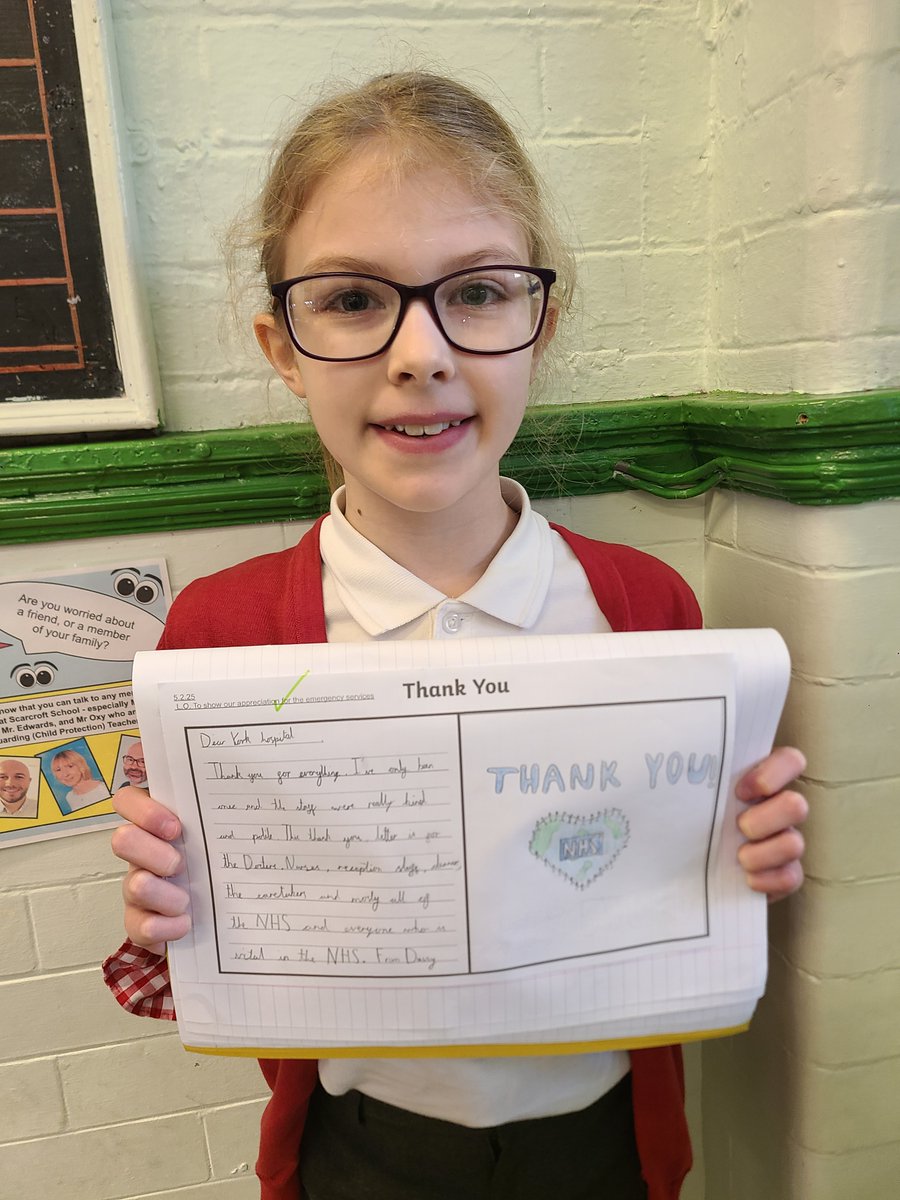 In Year 4's PSHCE sessions, we have just completed a unit on Emergency Situations. For our last lesson we thought about all the people that work for the services that help keep us safe and wrote thank you postcards. Here is some of our great work!