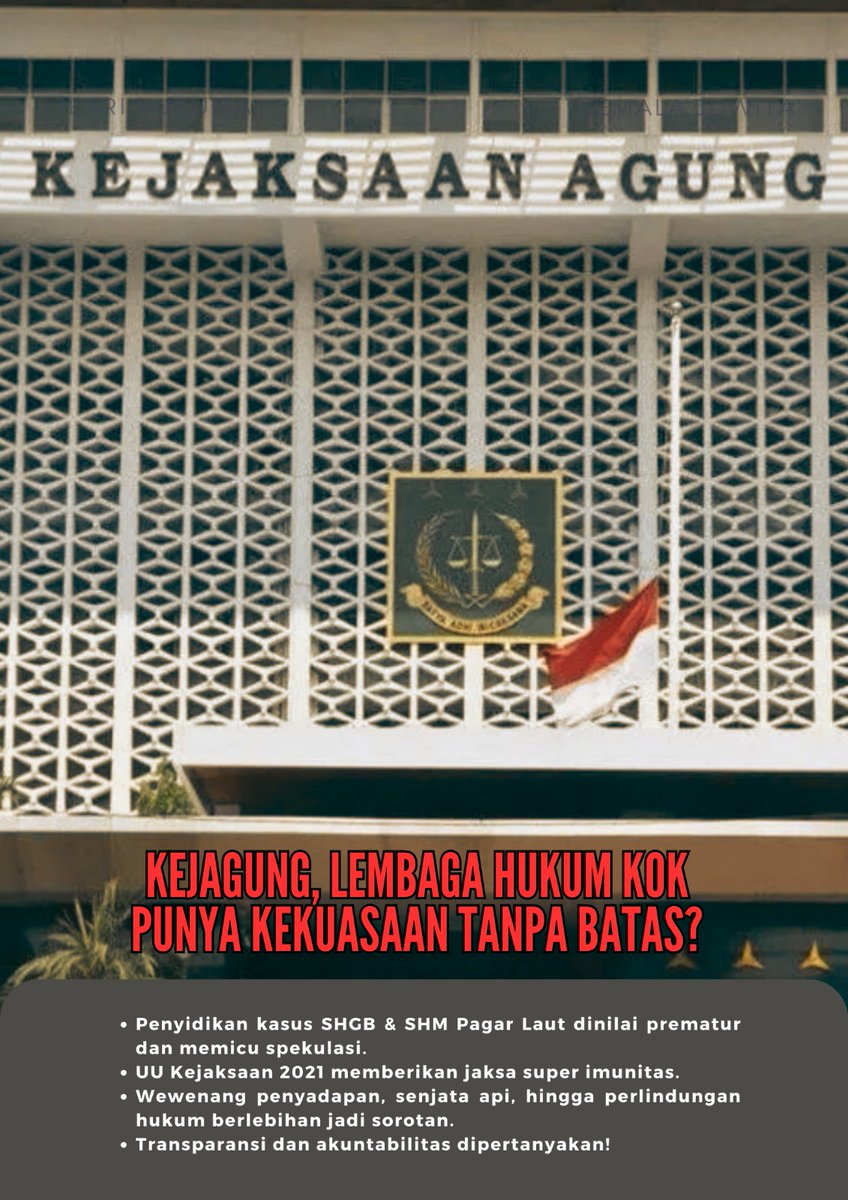 Super Power bukan berarti bebas? Kalau jaksa makin tak tersentuh, siapa yang bisa jamin gak ada penyalahgunaan? #Kejaksaan