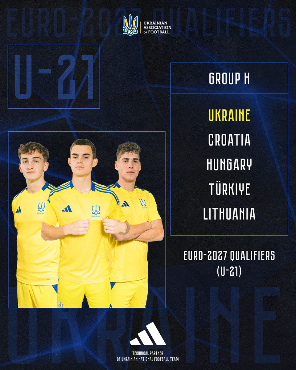 🇺🇦 Qualification for Euro 2027 for U-21 NT Croatia 🇭🇷 Hungary 🇭🇺  Turkey 🇹🇷 Lithuania 🇱🇹 @UEFAUnder21 #U21EURO
