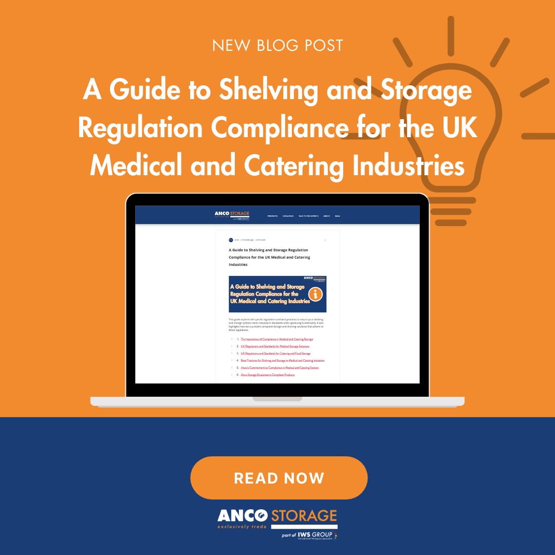 🔍 In this guide, you'll learn:
✅ Key UK storage regulations for medical &amp; catering industries
✅ Best practices for hygiene, safety &amp; efficiency
✅ How Anco's shelving solutions fit industry standards

📖 Read the full guide here: ancostorage.co.uk/post/medical-c…