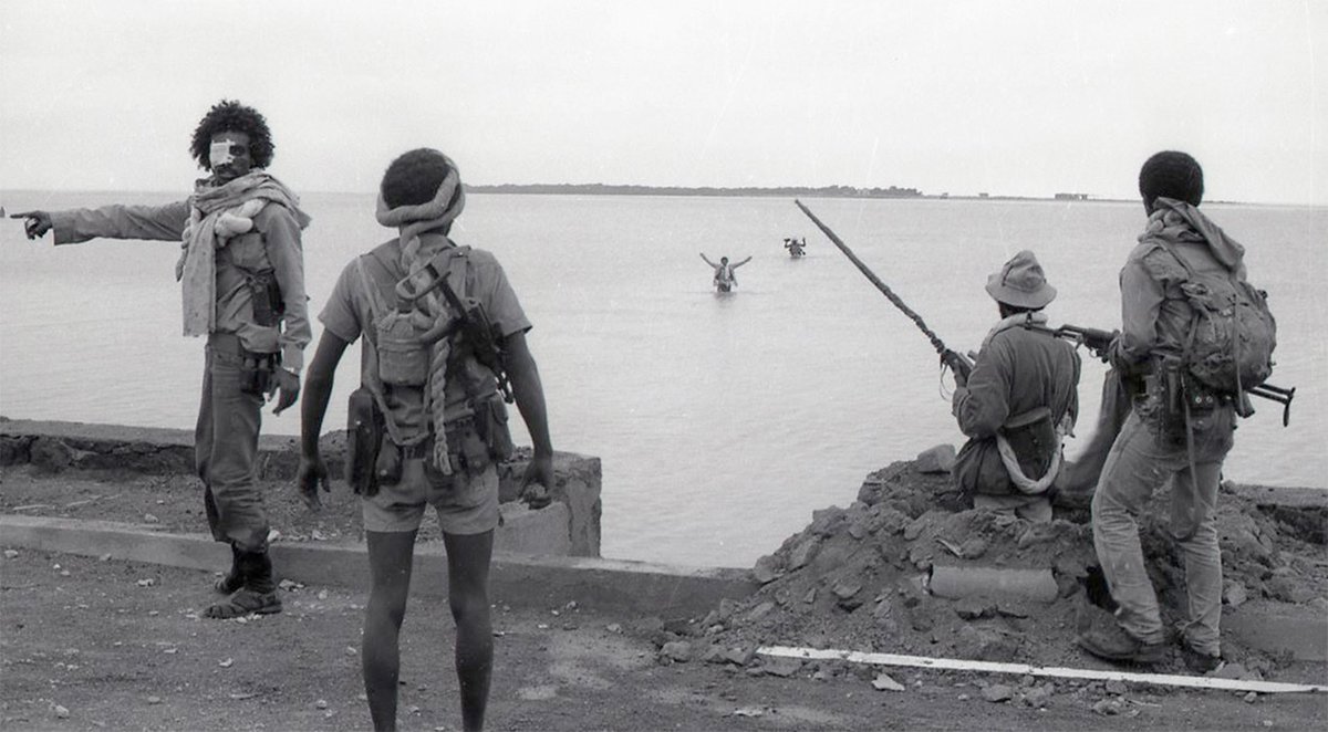 hawelti's tweet photo. #Eritrea: From the Annals of History

Fenkil Operation: More than a Sheer Military Victory; by Simon Weldemikael

*Fenkel Operation, which saw the liberation of the strategic port city of Massawa, was a three-day battle that began on 8 February and ended on 10 February 1990.  It demonstrated, once again and in the most eloquent terms, the military prowess and ingenuity of the Eritrean People's Liberation Front.
*Fenkil Operation demonstrated the EPLF's superb military coordination.  For the first time in the history of Eritrea's war for independence, the infantry, mechanized and navy units fougt in unison with utmost precision in implementing their objectives.
*Operation Fenkil was carried out against the backdrop of the EPLF's spectacular victory (the demise of the Nadew Command) and the liberation of Afabet in March 1988.  British journalist and historian Basil Davidson famously compared Eritrea's victory  at Afabet with the Vietnamese spectacular victory over France at Dien Bien Phu.
*Fenkil Operation is solemnly commemorated every year in tribute to, and honour of, the heavy sacrifices of the freedom fighters - Eritrea's best sons and daughters.  The Commemoration of Fenkil and other major military operartions also constitute profound historical reminders to posterity that the collective will of a small nation is indomitable in the face of aggression and injustice

https://t.co/zCkvwNrnki