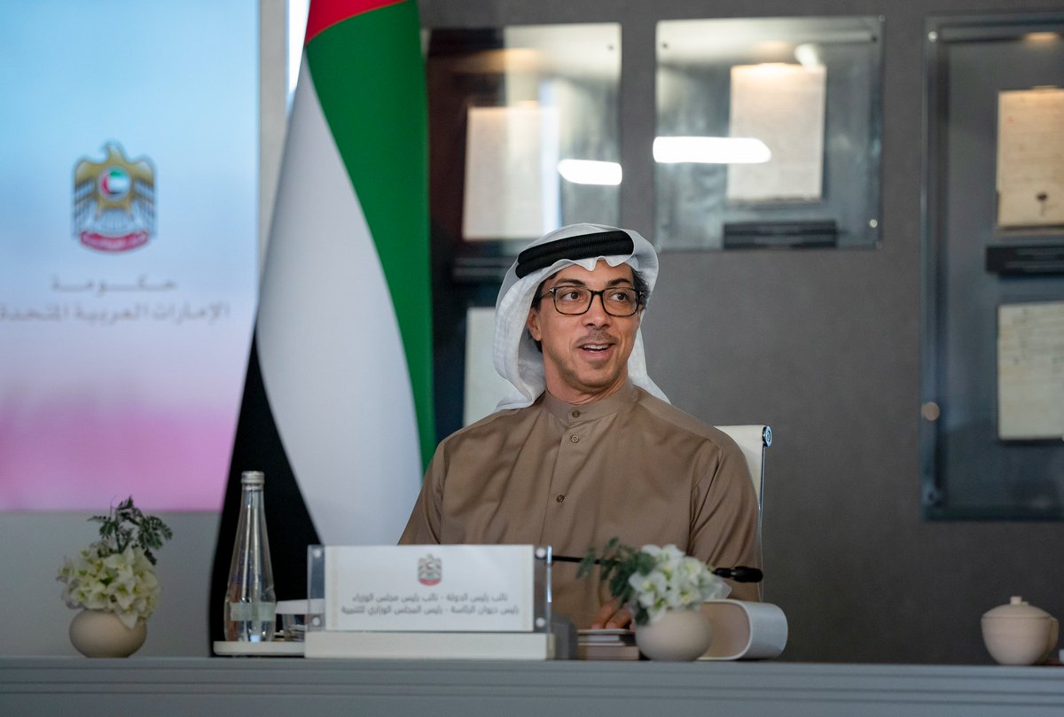 UAEmediaoffice's tweet image. المجلس الوزاري للتنمية برئاسة سمو الشيخ منصور بن زايد يطلع على مستجدات العمل في القطاع الحكومي

#حكومة_الإمارات