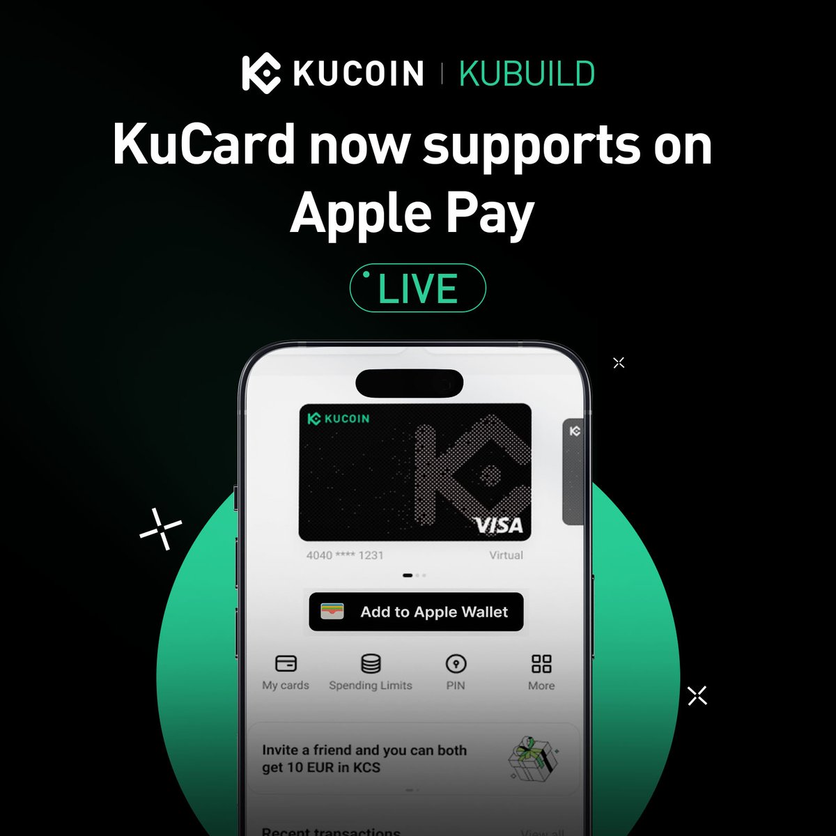 🚀 The iOS Update You’ve Been Waiting For! #KuBuild
 
1⃣ Seamless Payments: KuCard now supports Apple Pay for faster, hassle-free transactions
2⃣ Enhanced Trading Flexibility: Trade smarter with Options & Cross Margin modes
3⃣ Market Insights at a Glance: Stay ahead with the Fear & Greed Index, Price Distribution, and USDT Lending Sentiment Indicators
4⃣ Real-Time Monitoring: Effortlessly track the market with the Lock Screen Market Widget

These features have been live on Google Play, and now they’re finally on iOS!
 
Update now and elevate your trading game!⤵️
https://t.co/PvJ5u7qvg4