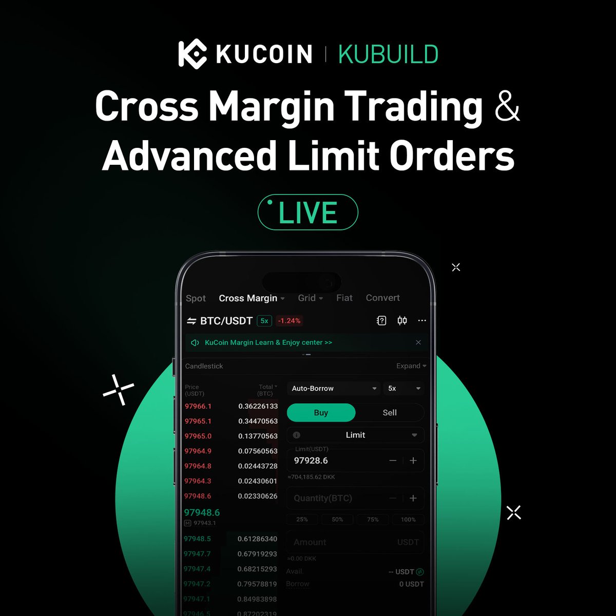 🚀 The iOS Update You’ve Been Waiting For! #KuBuild
 
1⃣ Seamless Payments: KuCard now supports Apple Pay for faster, hassle-free transactions
2⃣ Enhanced Trading Flexibility: Trade smarter with Options & Cross Margin modes
3⃣ Market Insights at a Glance: Stay ahead with the Fear & Greed Index, Price Distribution, and USDT Lending Sentiment Indicators
4⃣ Real-Time Monitoring: Effortlessly track the market with the Lock Screen Market Widget

These features have been live on Google Play, and now they’re finally on iOS!
 
Update now and elevate your trading game!⤵️
https://t.co/PvJ5u7qvg4