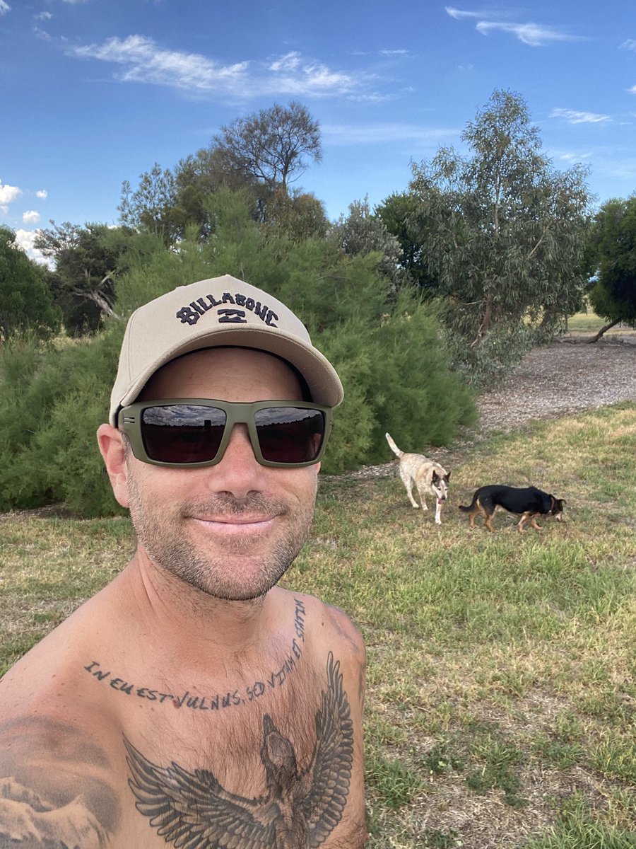 Evening walk with the boys