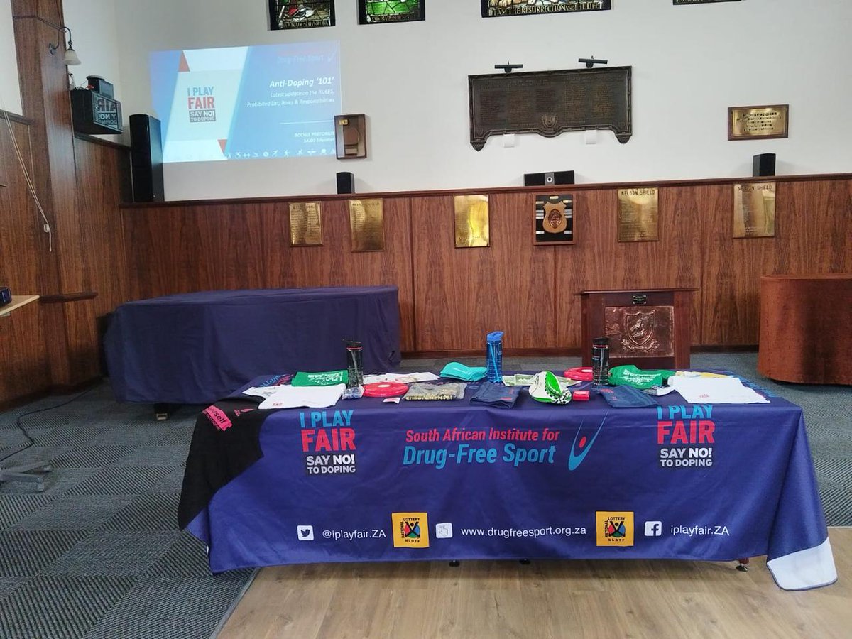 drugfreesportZA's tweet photo. SAIDS had an anti-doping education session at Queen’s College in Komani. raising a generation of champions who value integrity and fair play. @QueensCollegeEC  

#SAIDSOnTheMove #AntiDopingEducation #QueensCollegeKomani #PlayFairLiveFair   #SayNoToDoping #StayCleanWinClean #SAIDS https://t.co/VzMJaGpD8V
