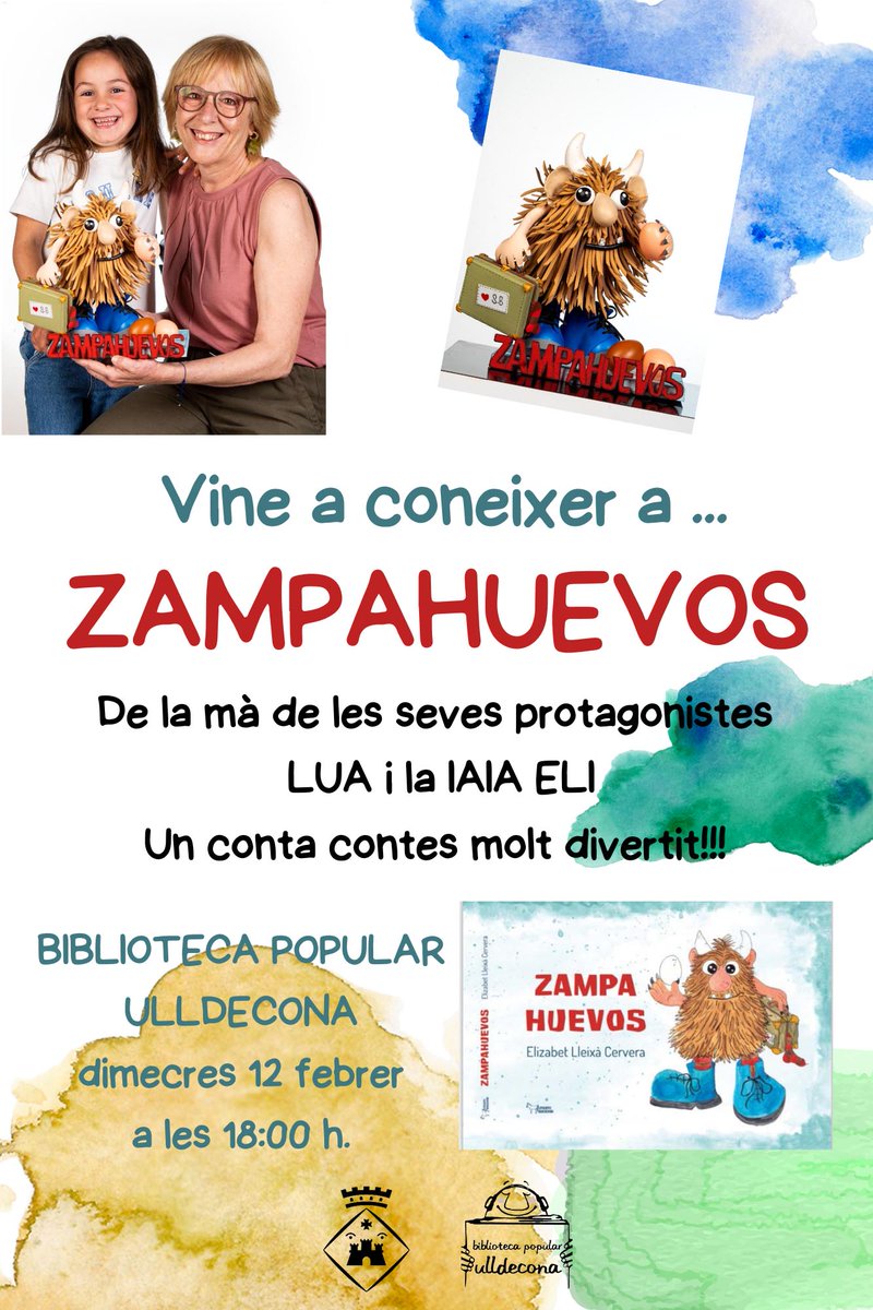 Dimecres 12 de febrer a les 18 h. presentació @AjUlldecona @joventut_ulldecona @afaulldecona #ulldecona #bibulldecona #quèfemabibulldecona #bibliotequesebre #bibliotequescat