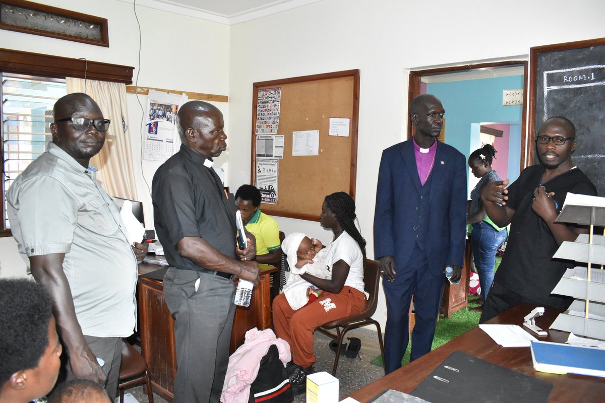 AnkoleDiocese's tweet image. Yesterday, Bishop Fred Sheldon Mwesigwa and the Ankole Diocesan Secretariat were Delighted to receive Bishop Levi and his Diocesan team from the Diocese of Yei in South Sudan on a bench marking visit to @AnkoleDiocese projects.