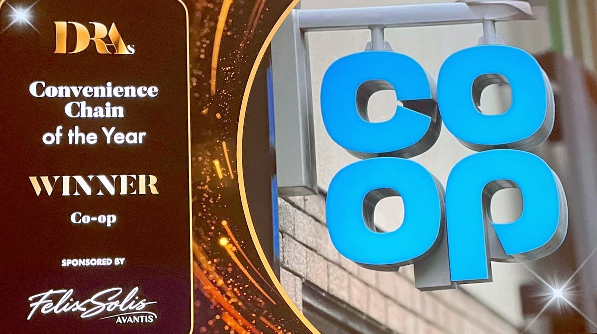 🙌 <a href="/coopuk/">Co-op</a> has been crowned ‘Convenience Chain of the Year’ at the 2025 Drinks Retailing Awards for the second-year running!