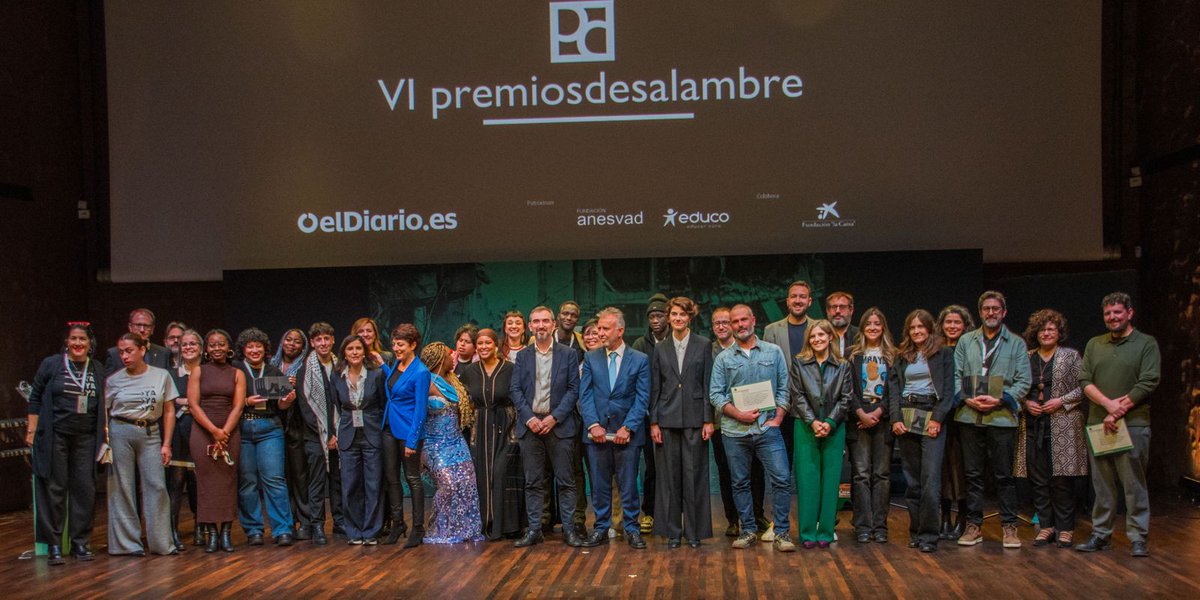 Asociación EXMENAS (@exmenasorg) on Twitter photo Estamos muy contentos por el reconocimiento a <a href="/ismajdoubi/">Ismail El Majdoubi</a> con el Premio Desalambre de Activismo en Defensa de los DDHH.
Enhorabuena a todas las compañeras y compañeros que anoche recibieron un premio y también a todas las que con o sin reconocimiento trabajan por un mundo mejor. Estamos muy contentos por el reconocimiento a <a href="/ismajdoubi/">Ismail El Majdoubi</a> con el Premio Desalambre de Activismo en Defensa de los DDHH.
Enhorabuena a todas las compañeras y compañeros que anoche recibieron un premio y también a todas las que con o sin reconocimiento trabajan por un mundo mejor.