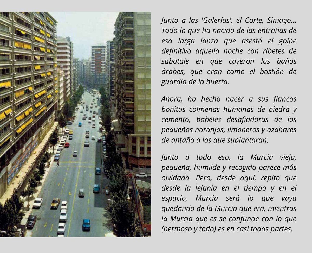 Tal día como hoy, de 1953, fueron derribados los baños árabes de la calle Madre de Dios y quedó despejado el camino para la apertura de la Gran Vía. Compartimos la reflexión que hizo desde Extremadura el periodista murciano Antonio González-Conejero, en el año 1974: