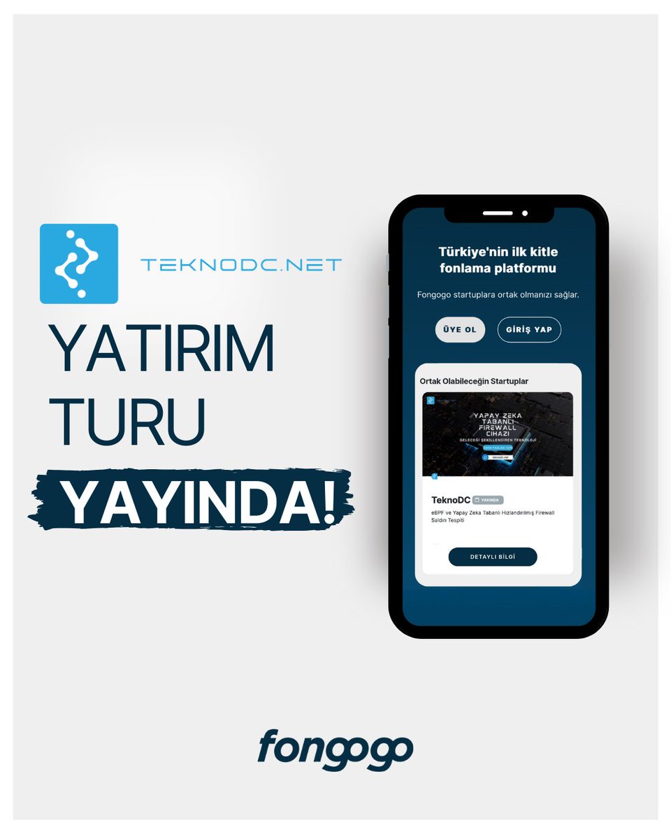 TeknoDC, Fongogo'da yatırım turunda!

<a href="/teknodcbilisim/">TeknoDc Bilişim Teknolojileri</a>, eBPF ve yapay zeka tabanlı hızlandırılmış firewall saldırı tespiti sistemidir.

Yatırım Yapmak İçin: yatirim.fongogo.com

#fongogo #TeknoDC #yatırımturu #girişimcilik #entrepreneurship #yatırım #investment