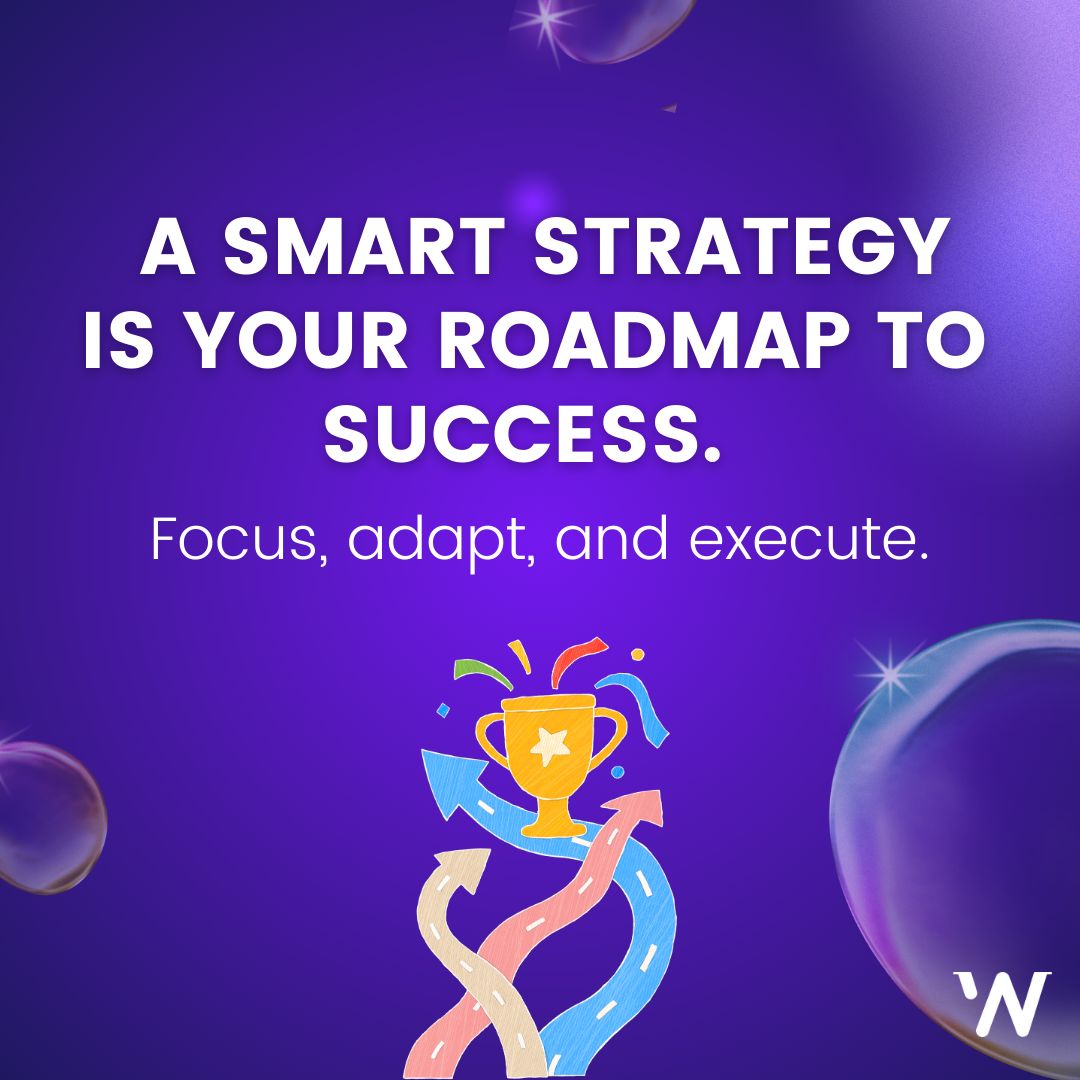 A smart strategy is your roadmap to success. Focus, adapt, and execute your way to greatness. Every step is a step forward. #SmartStrategy #FocusAdaptExecute #RoadmapToSuccess