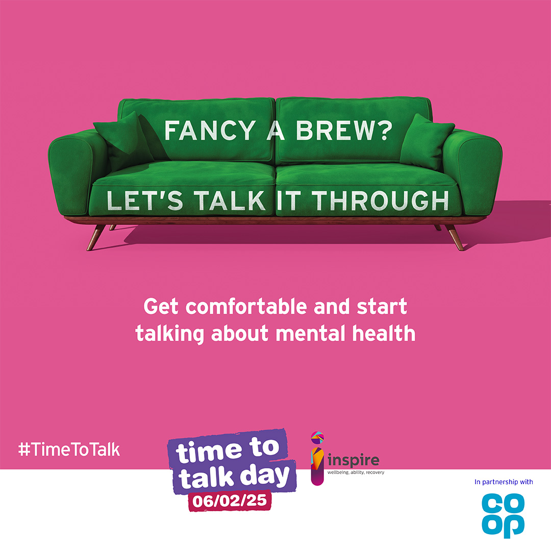 🌟 Time to Talk Day is Today! 🌟

Join us from 10:00 AM - 11:30 AM across all campuses!

☕Grab a cuppa 
📚 Access mental health resources
💬  Start meaningful conversations

Let’s break the stigma and support each other. Together, we can make a difference. 💙