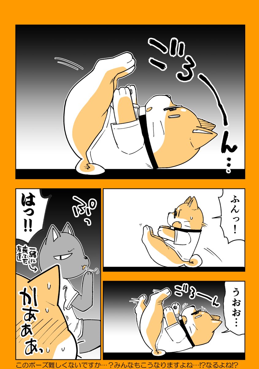 ヨガをする意識高めの柴犬マンガ
#マンガが読めるハッシュタグ 