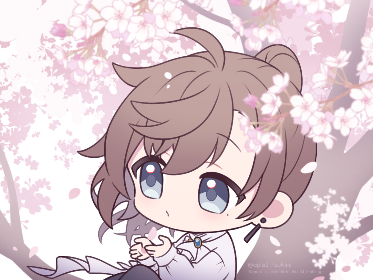 叶(にじさんじ) 「桜 #かな絵 」|つきみのさぶあかのイラスト