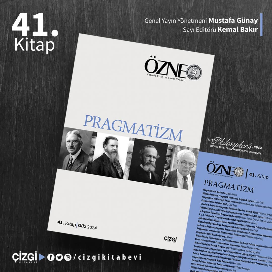 cizgikitabevi's tweet photo. Özne | 41. Kitap 
Pragmatizm

Sayı Editörü: Kemal Bakır

🔎 9786253964375

https://t.co/lfG6nqne95 https://t.co/4j3zUstuDq