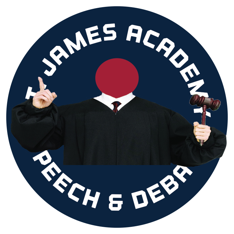 SJA_Speech's tweet photo. It's judge recruitment season! We're hosting our Forensics Speech &amp; Debate tournament on March 7 &amp; 8 at St. James Academy. We co-host this with Aquinas, and it's a very good time. https://t.co/VegNJS4p5l