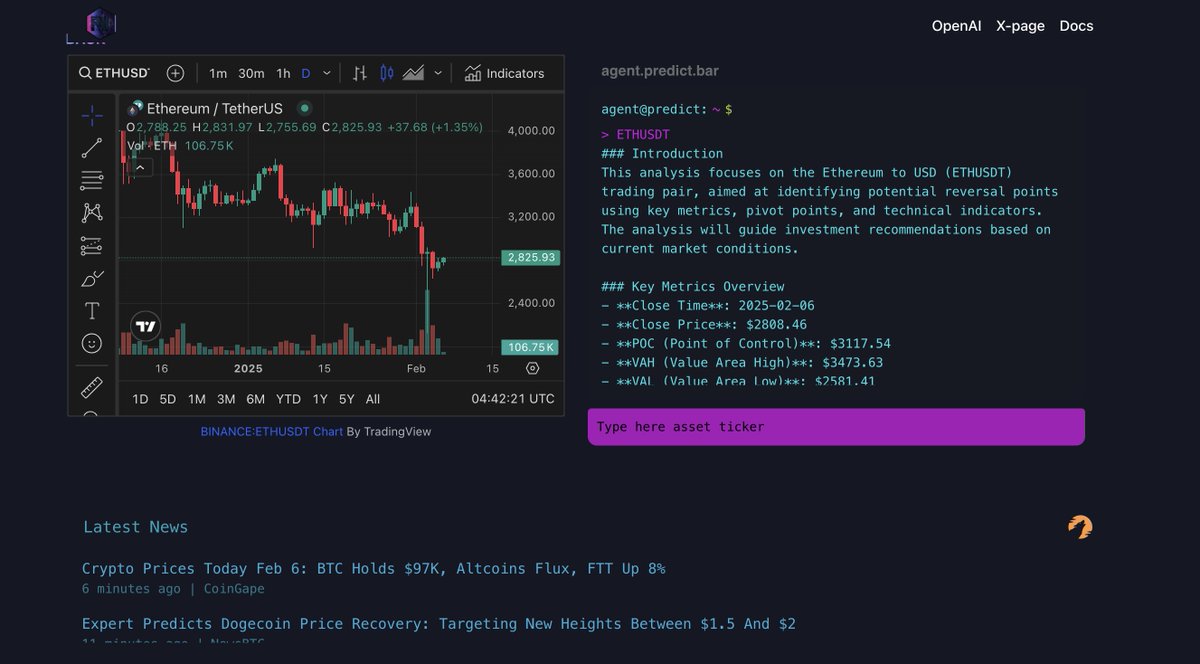 electroXts's tweet image. A narrative of a reversal in #ETH coin has been brewing in the space over the past few days
let&apos;s take a look at how our predictive model sees it @predictbar 🤖
mvp.predict.bar/binance/ETHUSDT
HODL 33k #PredictAI tokens are required to access our model

🟢*VAH (Value Area High)*:…