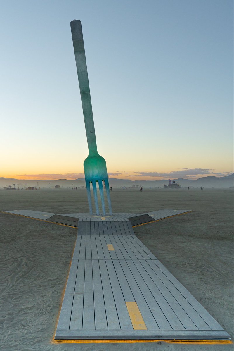 Art piece: A Fork in the Road.