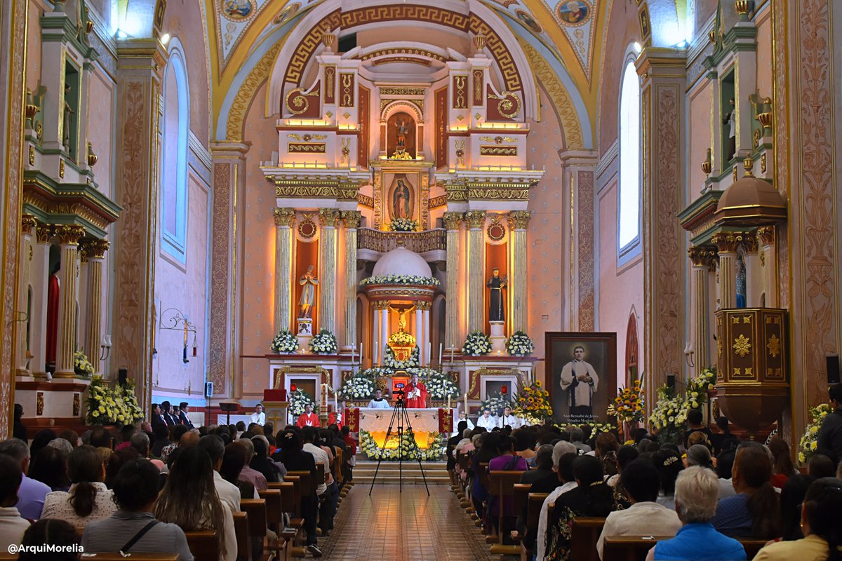 arquimorelia's tweet photo. San Bernabé de Jesús Méndez Montoya es el 1er santo michoacano, nacido en Tarímbaro (1880) y martirizado por odio a la fe durante la persecución cristera, muere el 5 de febrero 1928 en Valtierrilla, Gto. A 97 años de su martirio, su Parroquia de origen conmemoró al 'Padre Méndez' https://t.co/T31NO3ImUt