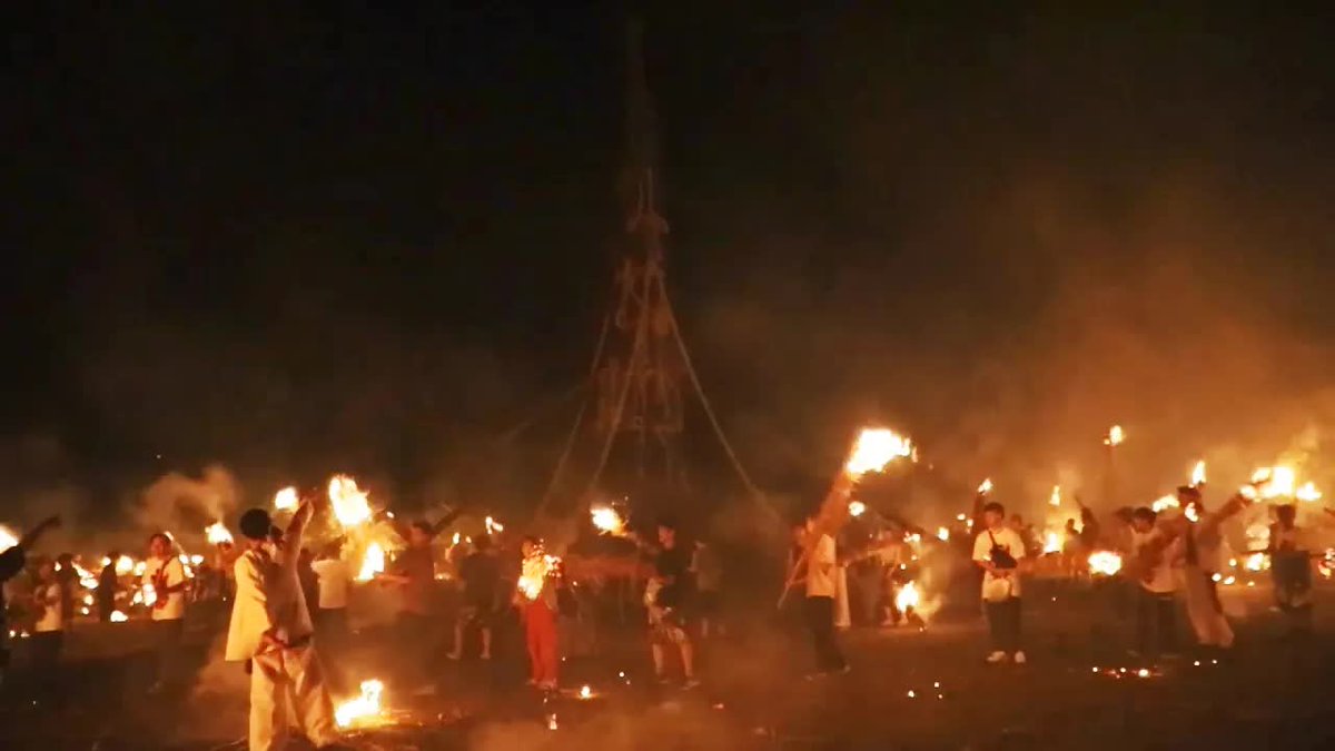 JapaninKenya's tweet photo. Resilience in action 🔥💪 Young people of Koda hold Kiriko festival despite disaster... with fire and spirit! Watch now! 👉 🔗https://t.co/5FBm2nNvhG #NotoPeninsula #KodaCommunity 💕 https://t.co/5rKWqQ1NZh