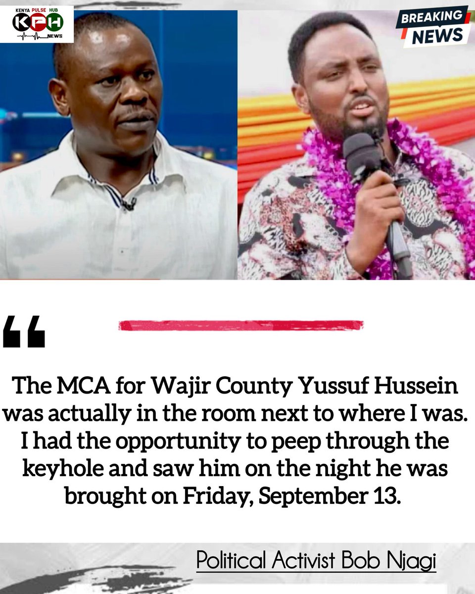itskipronoh's tweet photo. Bob Njagi has dropped a bombshell. The same people who abducted Muturi’s son are involved. Kaongo should just call the abductors to ask for his release. https://t.co/JhF4gX9926
