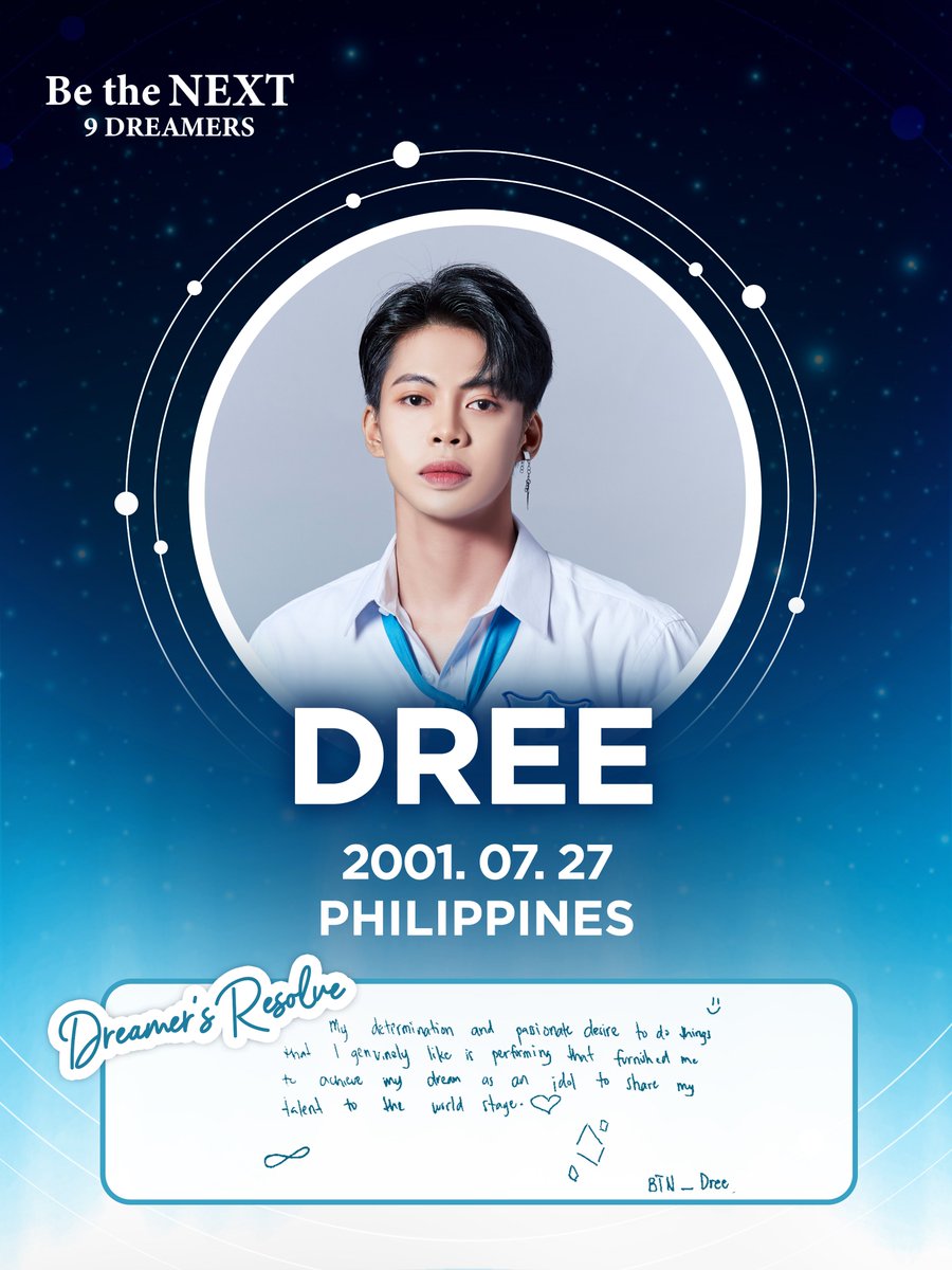 BeTheNext_OFC's tweet photo. Global Boygroup Debut Project
Be The NEXT: 9 Dreamers
Profile Photo #14
DREE 드레이
2025.02.08 (Sat) on TV5
Let’s go, Dreamers!
#BeTheNext_9Dreamers #BTNDreamer_Dree #아이돌 #비더넥스트_9드리머 #BTN드리머_드레이
#글로벌보이그룹데뷔프로젝트
#DREE #드레이 https://t.co/fz70Z43xNT