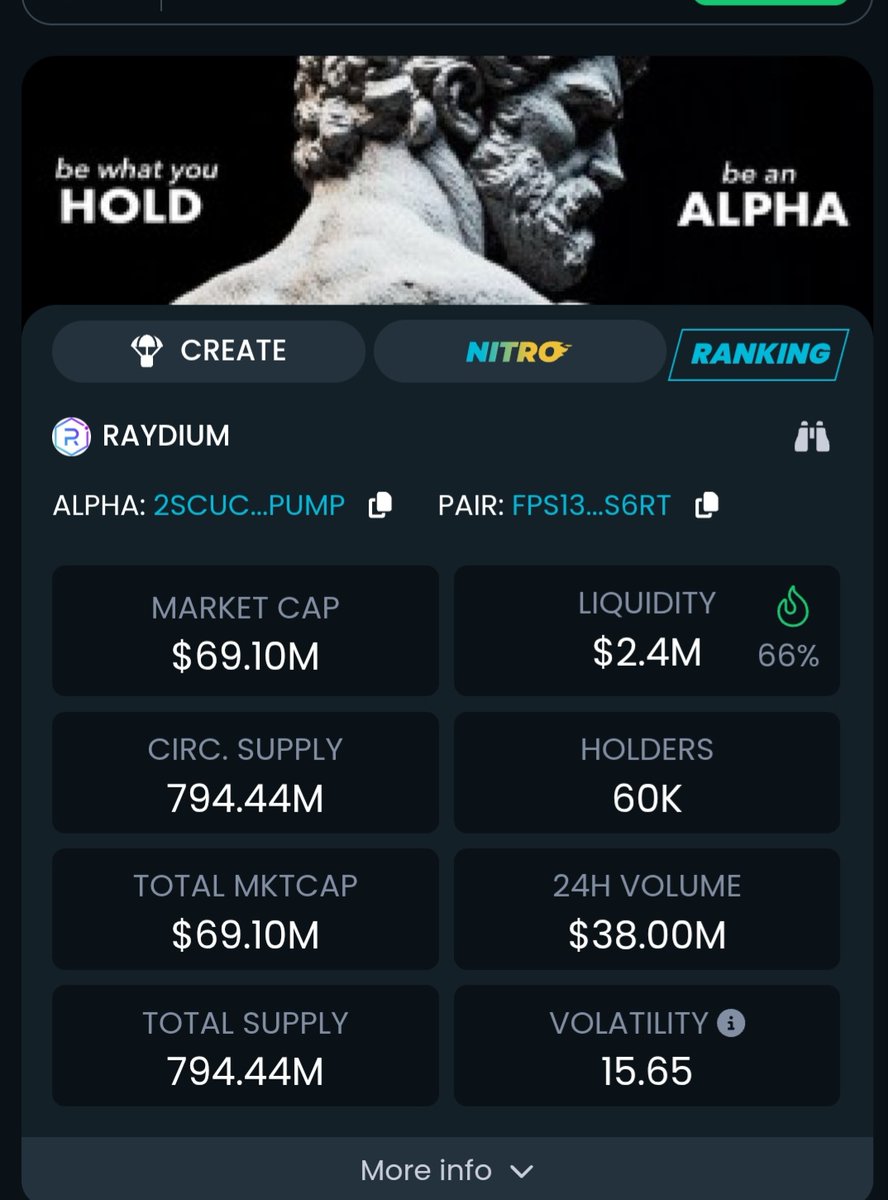 AlagbosoH's tweet image. $alpha is a moon and star you can never cover the shining ✨️. your last chance to ape now before the mega movement @alphaofsol @cryptobeastreal #AlphaMovement. 2sCUCJdVkmyXp4dT8sFaA9LKgSMK4yDPi9zLHiwXpump