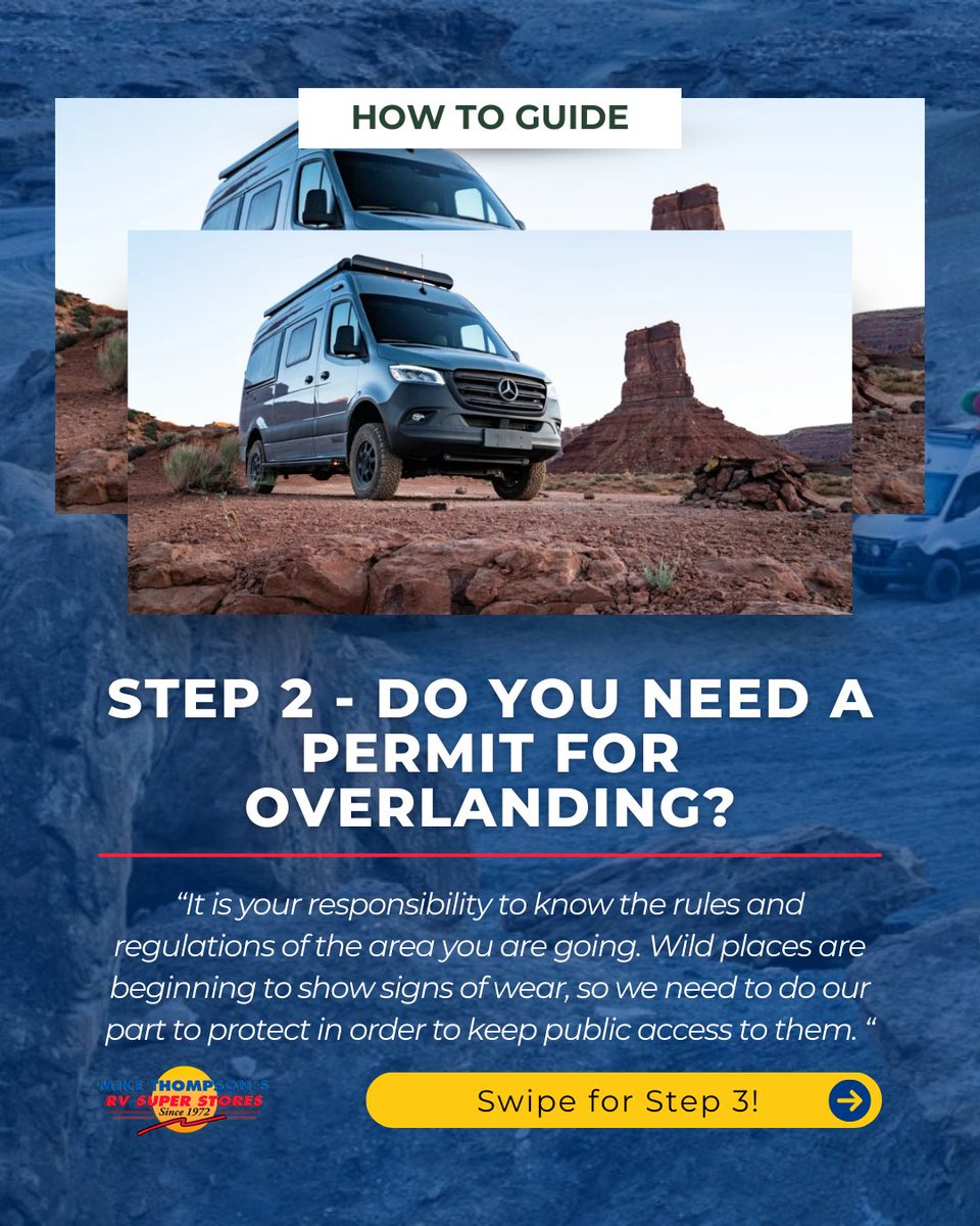 MikeThompsonsRV's tweet image. 💡 A Guide: How to Plan An Overlanding Trip for Beginners! 🌄🚎 Adventurous RVers Peter and Kathy Holcombe share the inside scoop!🔗 See their in-depth guide here: rpb.li/0lwgvM

#MTRV #MikeThompsonsRV #Overlanding #HowTo #RVGuide#RVLife #Adventure #RoadTrip #Explore