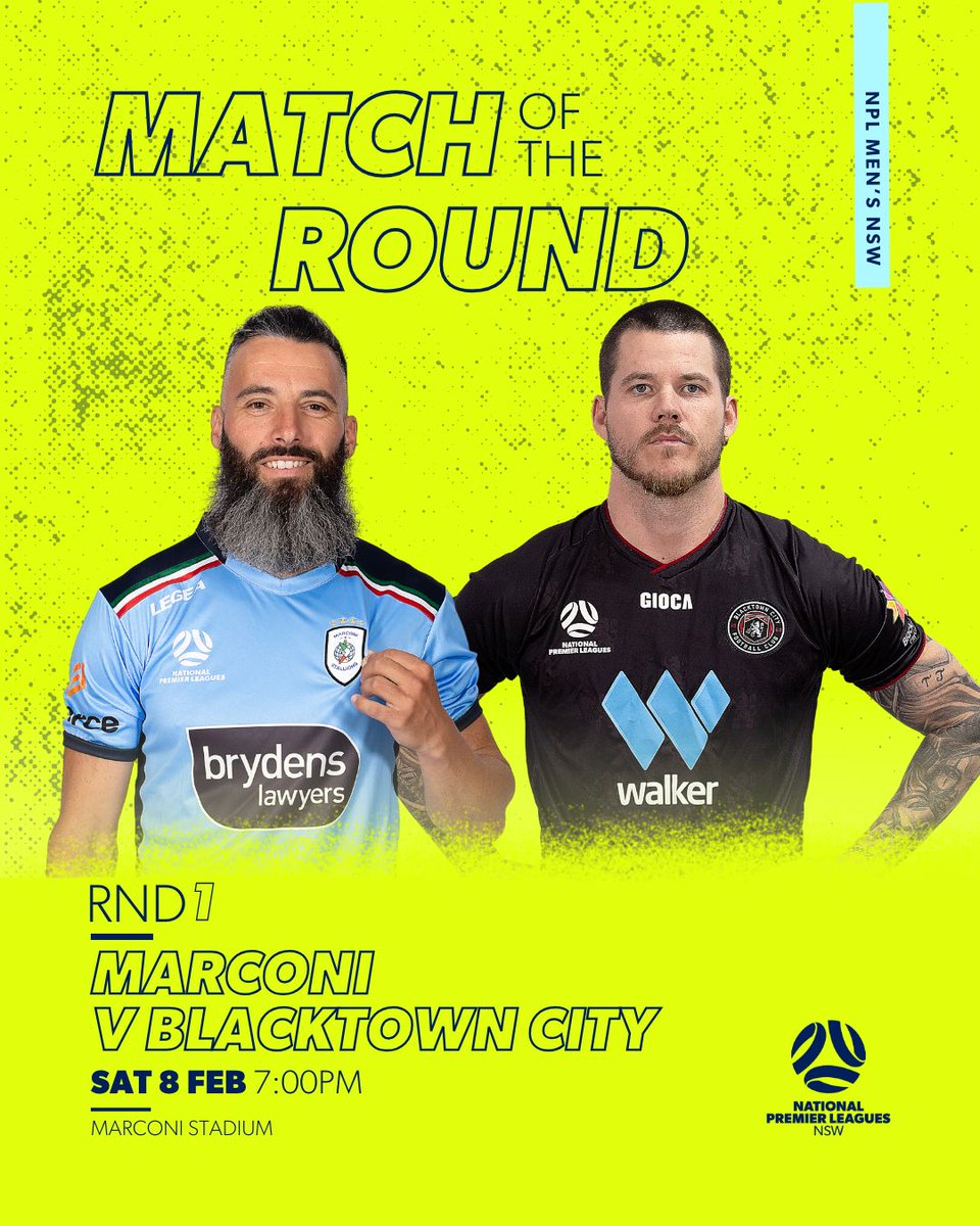 MEN'S MATCH OF THE ROUND

We kick off the season with a repeat of last year's preliminary semi-final as Marconi Stallions take on Blacktown City on Saturday night!

#NPLNSW #NPLMNSW