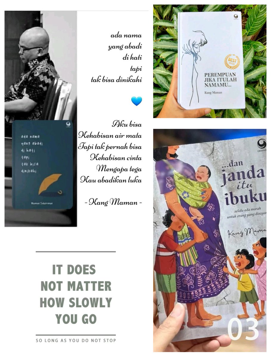 Alhamdulillah
Februari 2025, dpt kabar dr <a href="/grasindo_id/">Grasindo Publisher</a> kl 3 buku sy ini cetak ulang (lagi). 
Sbg ungkapan syukur, kita #GiveAway lg.   
"Buku apa yg sedang kamu baca atau terakhir kamu baca? Apa makna buku buatmu?"
2 dari 3 buku ini akan jd milik 10 orang terpilih, dari <a href="/JNE_ID/">JNE Express</a>