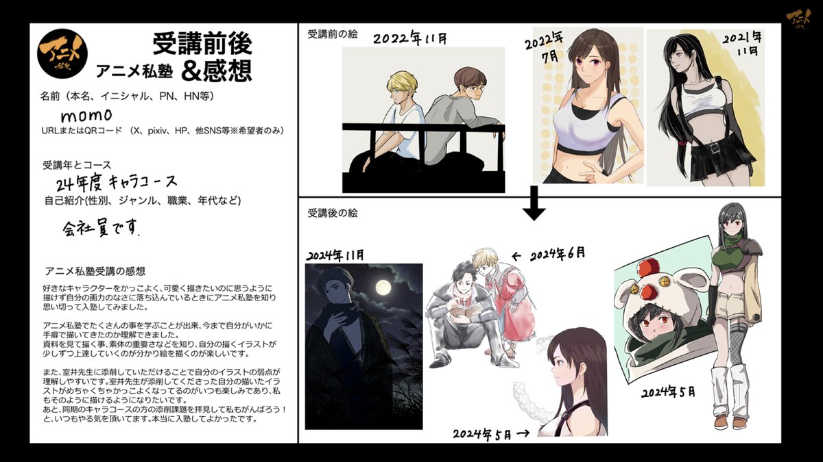 塾生ビフォーアフター 