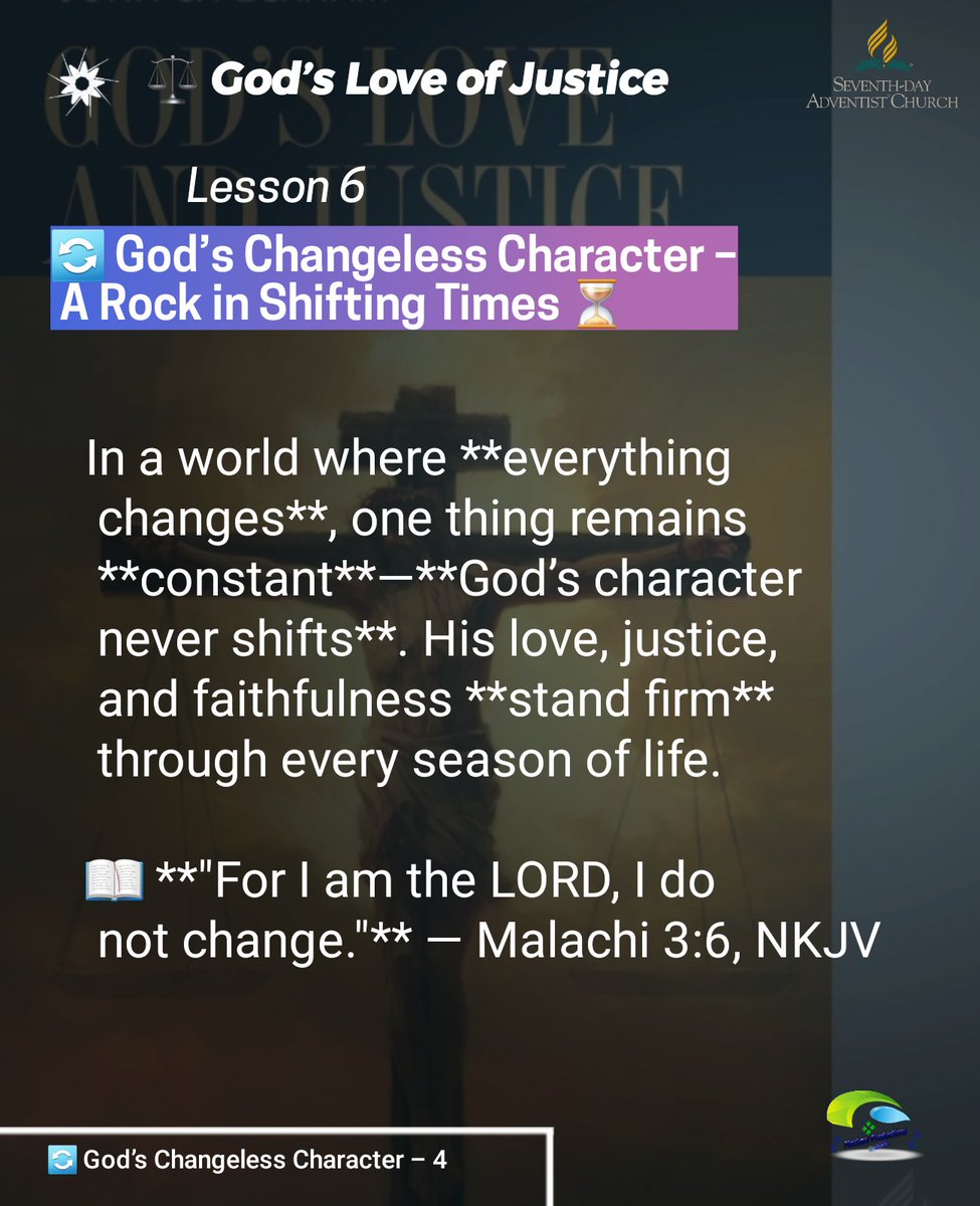 calvomacha's tweet image. 🌟 In a world of constant change, remember: God’s character is our unwavering anchor! His love, justice, and promises stand firm through every storm. 🌊💖 

&quot;For I am the LORD, I do not change.&quot; — Malachi 3:6 📖 
#GodNeverChanges #UnshakableHope #TrustInHim #HisLoveEndures