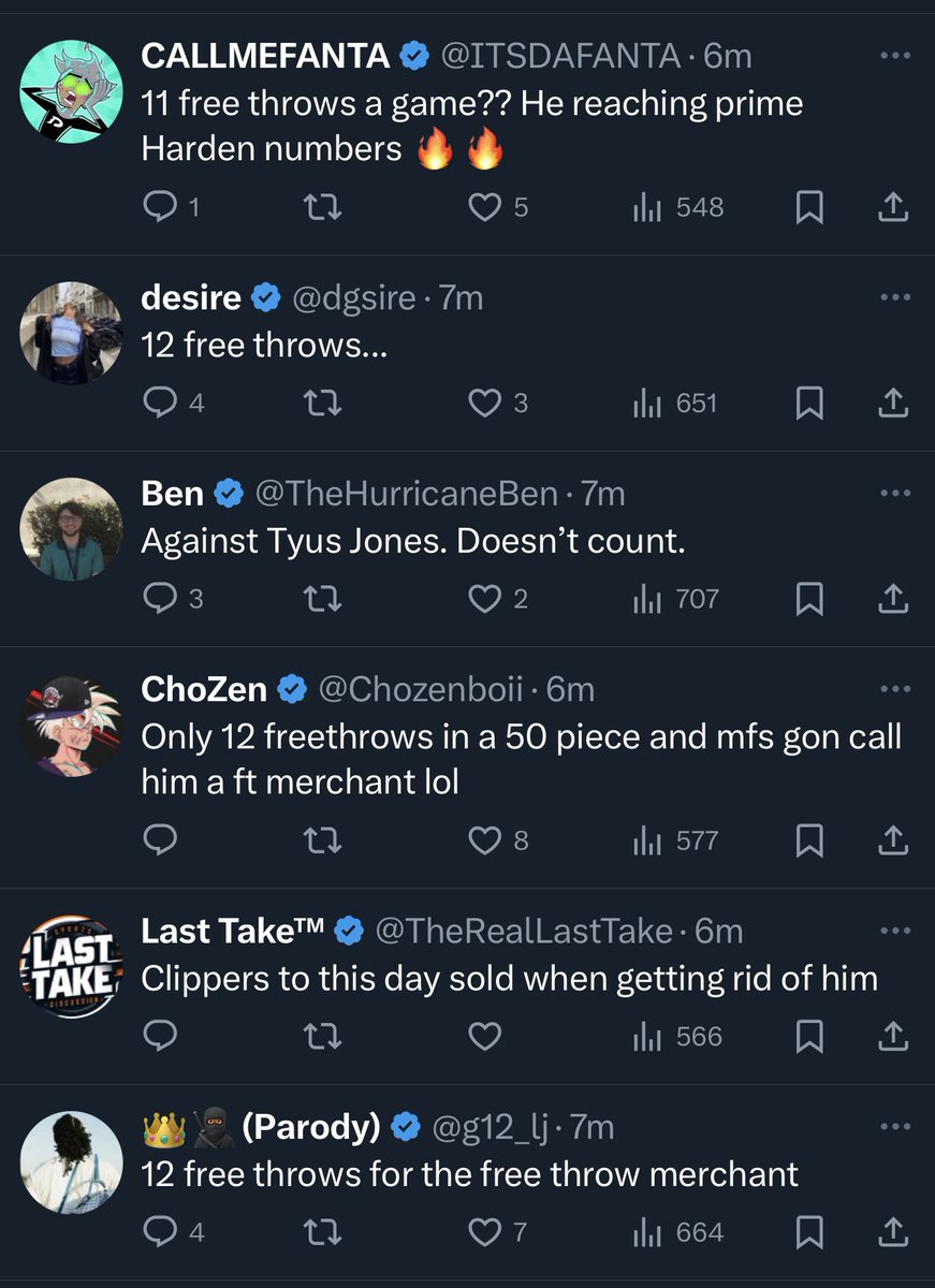 undercoverNBA's tweet photo. I am so sick of this app man 🤣

Shai tonight: 50 points on 18/29 from the field, 11/12 from the line

Anthony Edwards tonight: 49 points on 13/28 from the field, 17/18 from the line

The era of having a basketball opinion from reading trends on Twitter rather than from watching basketball is the worst