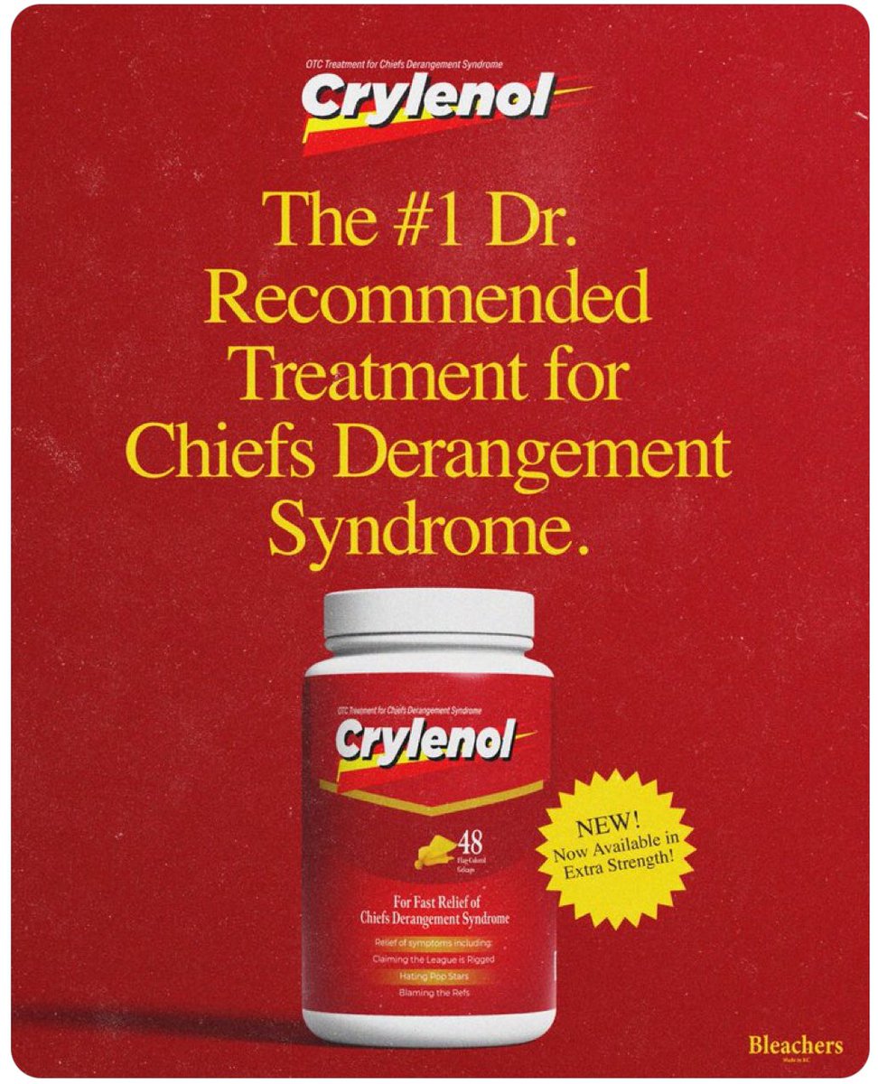 Take 2 of these each day until Monday, February 10th. And then cry harder as we brag about this 3-peat. The trifecta baby!