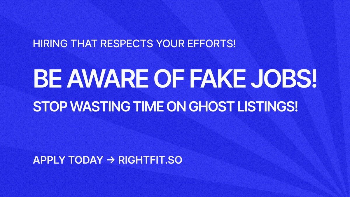 stop saying "Interested" on every other job post you see on socials. it’s not getting you anywhere.

the market is flooded with fake job posts—recruiters collecting resumes with no intent to hire, companies posting ghost listings just to farm engagement.
