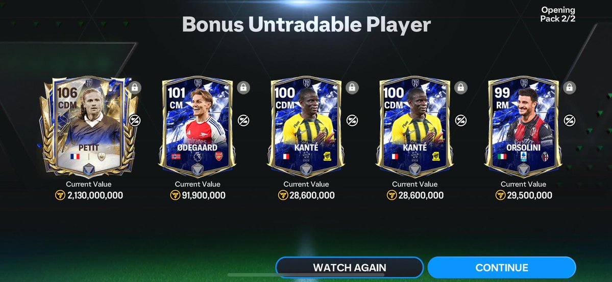 GokuFifaMobile's tweet photo. 🚨WARRA START TO THE DAY!!🚨
Man This TOTY Event Is So FCKING GOOD!!😭😭. My Luck Is At Peak At The Moment💀
🔺Got Petit From 2.5K Gem Pack💪
🔺Exchanged Bale From 1000 Shards, Ranked Him Up Using 1 Masch From Red To Max😭. He Is A Fcking MONSTER!!
#FCBEASTS #TOTY #FC25 https://t.co/64yhYHFYsR