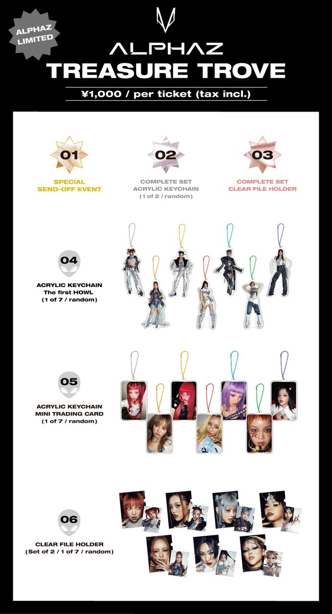 XG treasure trove クリアファイルホルダー　メンバーコンプリート クリアファイル当選した時の為に折れずに持ち運べるファイルみたいなん