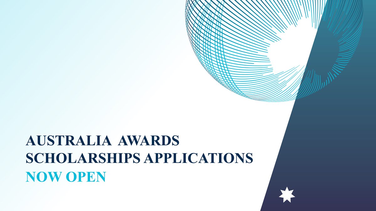 AusHC_MU's tweet photo. Applications for #AustraliaAwards Scholarships to study in Australia in 2026 are now OPEN! 

Join a network of influential leaders and #makeadifference with an Australia Awards Scholarship. 

Apply Now 👇 
https://t.co/URPzBSiJV7 https://t.co/25zUaQYeKd