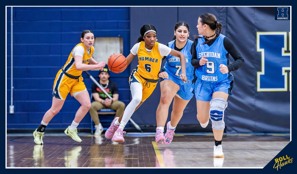 HumberHawks's tweet photo. #OCAAwbb | No. 9 Humber Women's Basketball dominates Sheridan to conclude regular season

RECAP 🗞️https://t.co/cw5mbX0R9Y #RollHawks https://t.co/jGNbIWETv6