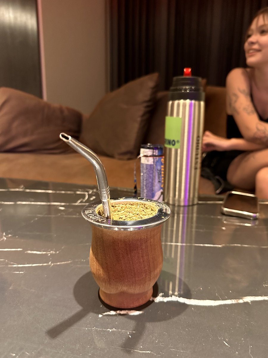 tried original argentinian mate for the first time in the studio and felt like i unlocked the other 95% of my brain