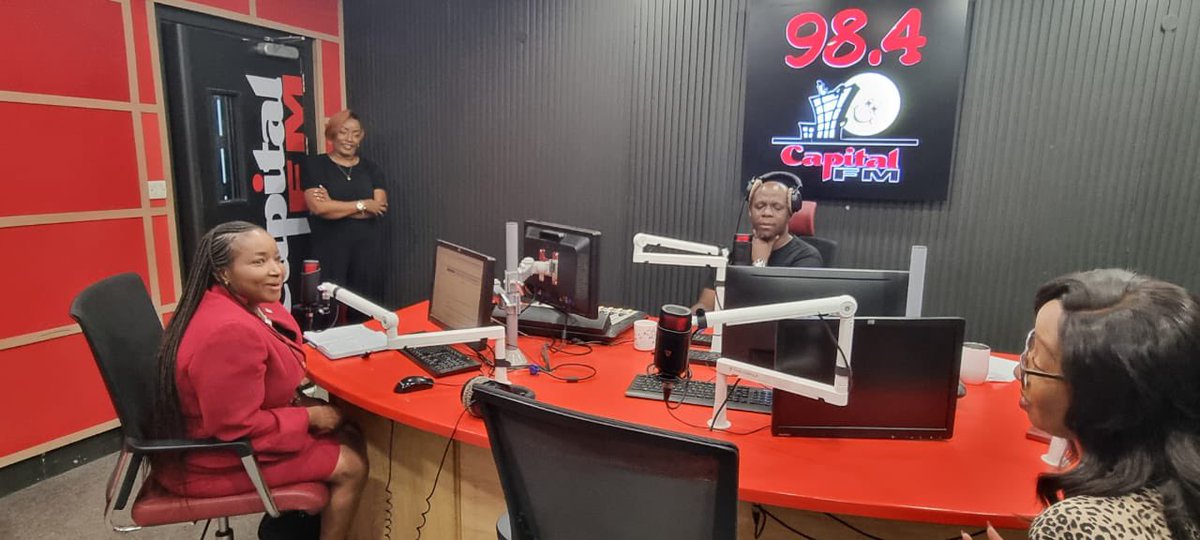 BritamEA's tweet photo. Evelyne Munyoki, our Director Human Resources joins @ChikoLawi and @blinkypenguin to break down #LifeAtBritam and share more on Britam’s recent recognition as a Top Employer at @984inthemorning https://t.co/RiDjULGgKC