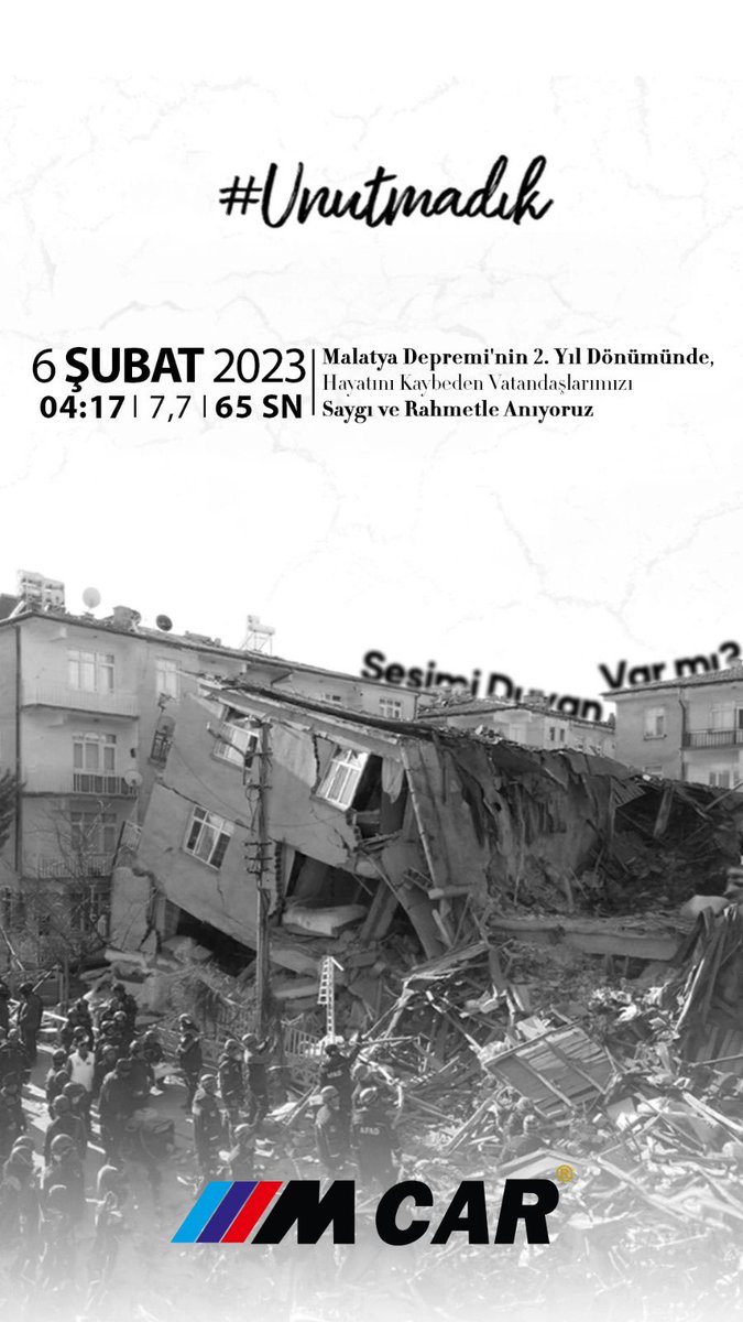 6 Şubat Bizden Çok şeyi Götürdün…

Hayatını Kaybeden Vatandaşlarımızı Rahmetle anıyoruz…

#6subat2023 #deprem