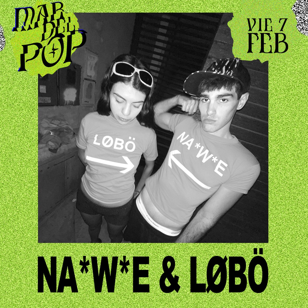 NA*W*E &amp; LOBO 🐺 Dj Set en <a href="/MARDELPOP/">MARDELPOP</a> Fest 2025 🌊 Vie 7 FEB <a href="/BrewHouseMDP/">BrewHouse MDP</a> PUERTO ⚓︎ #DJ #House #Techno #Groove #Hyperpop #Mardelpop #Verano2025 🎟️TKTS 👉 articket.com.ar/?buscar=mardel…