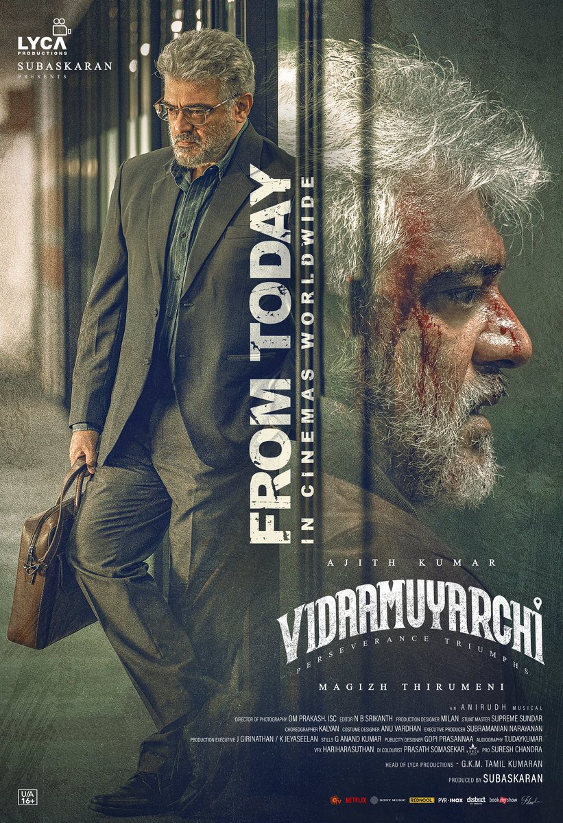 tweetsof_ak's tweet photo. #Vidaamuyarchi
So Glad to be a Part of #VidaaMuyarchi as the Foley Editor ! Sound Team! Do watch it only in theatres near you!
#Soundvibe #Soundpost #Sounddesign #Sfx #Foley
#Ajithkumar𓃵 #MagizhThirumeni @LycaProductions @anirudhofficial @ReginaCassandra #Kollywood https://t.co/C4vj1d4k94